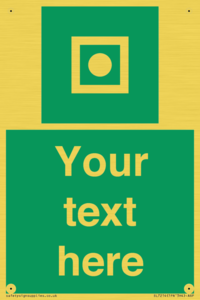 Custom sign safe condition Shipboard general alarm